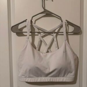 Nike White Sports Bra